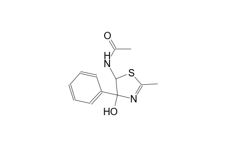 acetamide, N-(4,5-dihydro-4-hydroxy-2-methyl-4-phenyl-5-thiazolyl)-