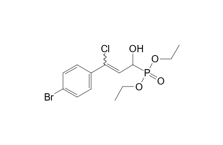 (p-BROMO-gamma-CHLORO-alpha-HYDROXYCINNAMYL)PHOSPHONIC ACID, DIETHYL ESTER