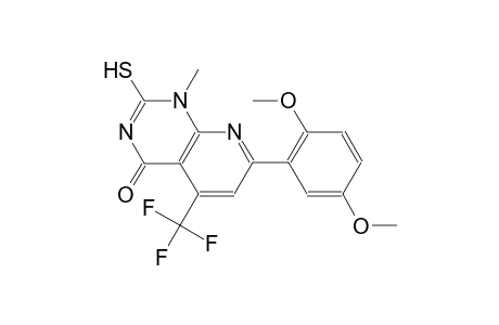 pyrido[2,3-d]pyrimidin-4(1H)-one, 7-(2,5-dimethoxyphenyl)-2-mercapto-1-methyl-5-(trifluoromethyl)-