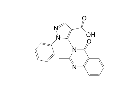 5-(2-Methyl-4-oxidanylidene-quinazolin-3-yl)-1-phenyl-pyrazole-4-carboxylic acid