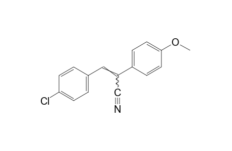 3-(p-chlorophenyl)-2-(p-methoxyphenyl)acrylonitrile