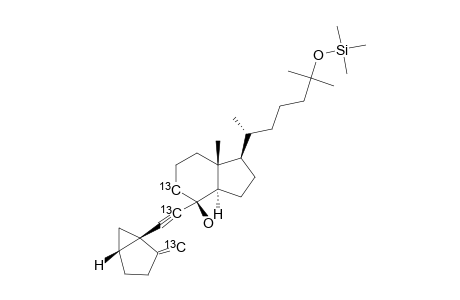 [7,9,19-(13)C(3)]-(3R,5R,8R)-3,5-DEHYDRO-8-HYDROXY-9,10-SECO-25-(TRIMETHYLSILYLOXY)-CHOLEST-10(19)-EN-6-YNE