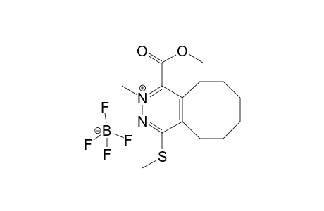 1-(Methoxycarbonyl)-2-methyl-4-(methylthio)-5,6,7,8,9,10-hexahydrocycloocta[d]pyridazinium - tetrafluoroborate