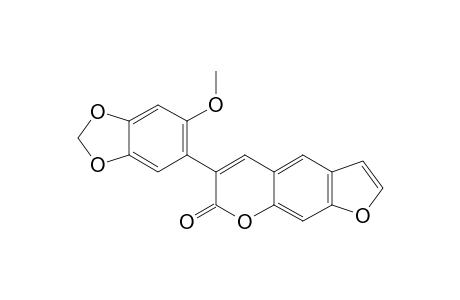 6-(6-methoxy-1,3-benzodioxol-5-yl)-7H-furo[3,2-g][1]benzopyran-7-one
