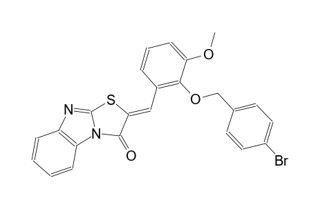 (2Z)-2-{2-[(4-bromobenzyl)oxy]-3-methoxybenzylidene}[1,3]thiazolo[3,2-a]benzimidazol-3(2H)-one