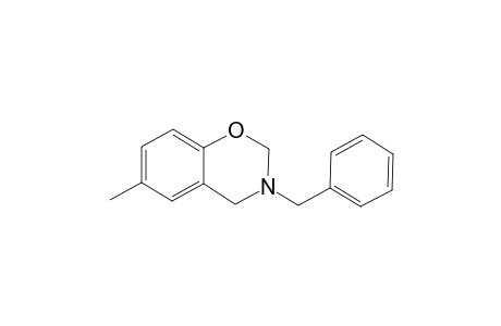 2H-1,3-Benzoxazine, 3,4-dihydro-6-methyl-3-(phenylmethyl)-