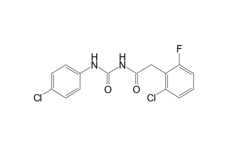 1-[(2-chloro-6-fluorophenyl)acetyl]-3-(p-chlorophenyl)urea