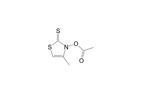 2(3H)-Thiazolethione, 3-(acetyloxy)-4-methyl-