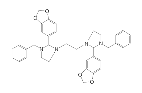 1,1'-ETHYLENEBIS{3-BENZYL-2-[3,4-(METHYLENEDIOXY)PHENYL]IMIDAZOLIDINE}