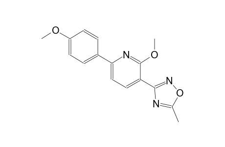 2-methoxy-6-(4-methoxyphenyl)-3-(5-methyl-1,2,4-oxadiazol-3-yl)pyridine