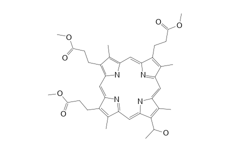 21H,23H-Porphine-2,7,18-tripropanoic acid, 13-(1-hydroxyethyl)-3,8,12,17-tetramethyl-, trimethyl ester