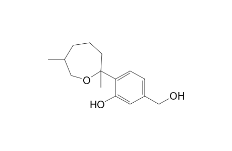 2-(2,6-dimethyl-2-oxepanyl)-5-(hydroxymethyl)phenol