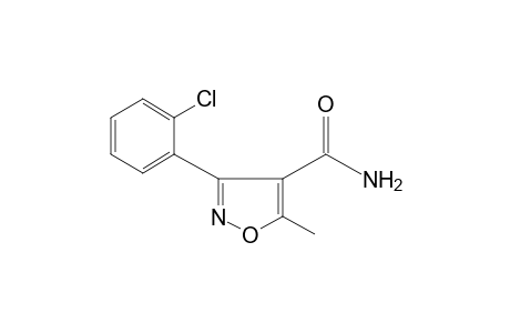 3-(o-chlorophenyl)-5-methyl-4-isoxazolecarboxamide