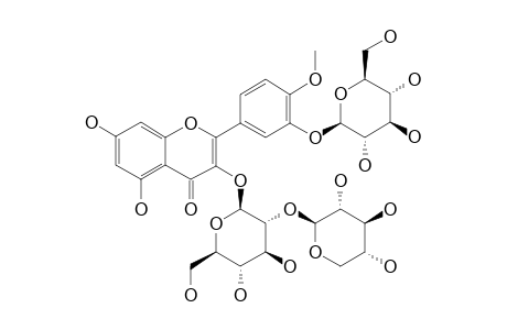 AESCUFLAVOSIDE-A;4'-METHOXYQUERCETIN-3-O-BETA-D-XYLOPYRANOSYL-(1->2)-BETA-D-GLUCOPYRANOSIDE-3'-O-BETA-D-GLUCOPYRANOSIDE
