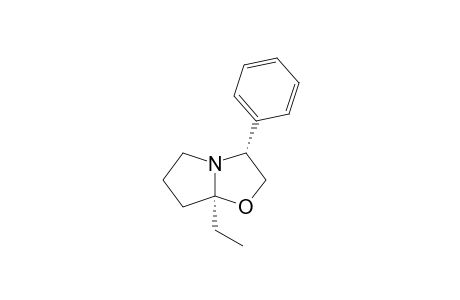 (3R,7aS)-7a-ethyl-3-phenyl-3,5,6,7-tetrahydro-2H-pyrrolo[2,1-b][1,3]oxazole