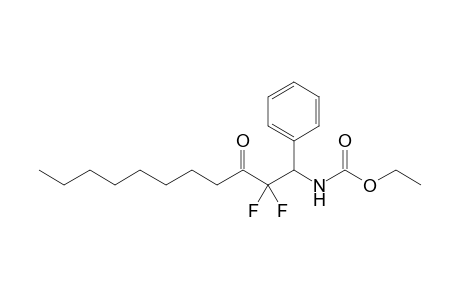 ETHYL-2,2-DIFLUORO-3-OXO-1-PHENYLUNDECYLCARBAMATE