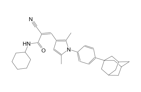 (2Z)-3-{1-[4-(1-adamantyl)phenyl]-2,5-dimethyl-1H-pyrrol-3-yl}-2-cyano-N-cyclohexyl-2-propenamide