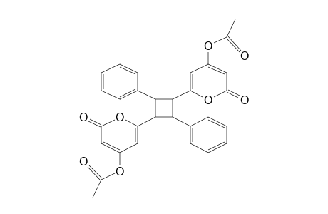 Cyclobutane, 1-.alpha.,2-.alpha.,3-.beta.,4-.beta.-1,3-bis(4-acetoxy-2H-pyran-2-one-6-yl)-2,4-diphenyl-