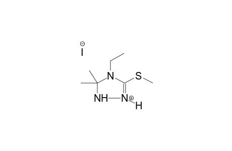 3,3-DIMETHYL-4-ETHYL-5-METHYLTHIO-1,2,4-TRIAZOLINE-5 HYDROIODIDE