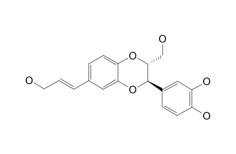 ISOAMERICANOL-A;REL-(7'E)-(7-ALPHA,8-BETA)-3,4,9,9'-TETRAHYDROXY-3',7-EPOXY-8,4'-OXYNEOLIGN-7'-ENE