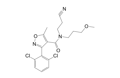 N-(2-cyanoethyl)-3-(2,6-dichlorophenyl)-N-(3-methoxypropyl)-5-methyl-4-isoxazolecarboxamide