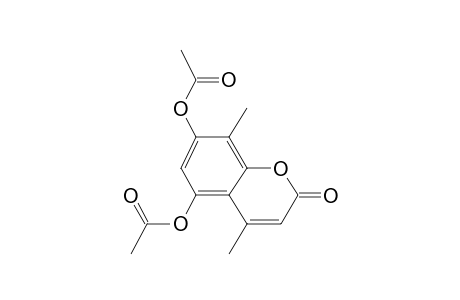 5-(Acetyloxy)-4,8-dimethyl-2-oxochromen-7-yl acetate