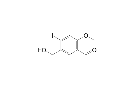 4-iodo-2-methoxy-5-methylol-benzaldehyde