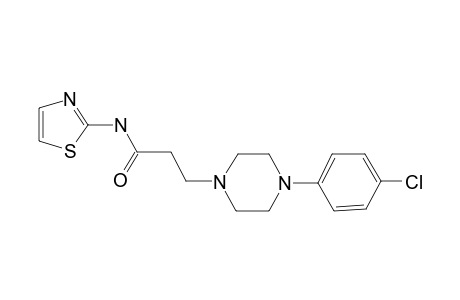 Propanamide, 3-[4-(4-chlorophenyl)-1-piperazinyl]-N-(2-thiazolyl)-