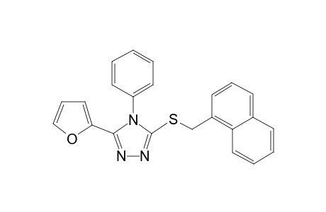 3-Furan-2-yl-5-(naphthalen-1-ylmethylsulfanyl)-4-phenyl-4H-[1,2,4]triazole