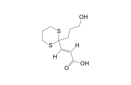 trans-2-(3-hydroxypropyl)-m-dithiane-2-acrylic acid