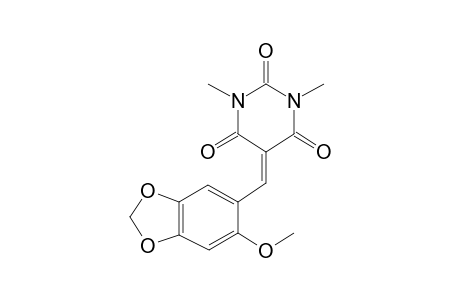 Pyrimidine-2,4,6-trione, 5-(6-methoxybenzo[1,3]dioxol-5-ylmethylene)-1,3-dimethyl-