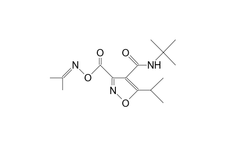 5-Isopropyl-3,4-isoxazoledicarboxylic acid, 4-T-B utyl amide 3-(2-propylidene-amino) ester