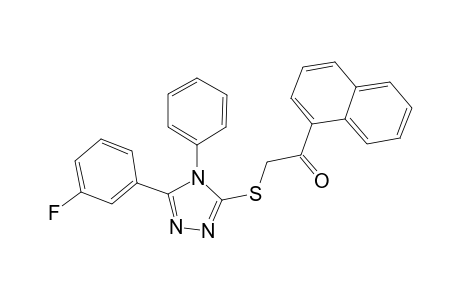 ethanone, 2-[[5-(3-fluorophenyl)-4-phenyl-4H-1,2,4-triazol-3-yl]thio]-1-(1-naphthalenyl)-