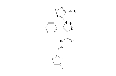 1-(4-amino-1,2,5-oxadiazol-3-yl)-N'-[(E)-(5-methyl-2-furyl)methylidene]-5-(4-methylphenyl)-1H-1,2,3-triazole-4-carbohydrazide