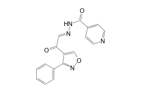 isonicotinic acid, [(3-isoxazolyl-5-phenyl)oxoethylidene]hydrazide