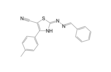 (E)-2-[(E)-Benzylidenehydrazono]-4-(4-methylphenyl)-2,3-dihydrothiazole-5-carbonitrile