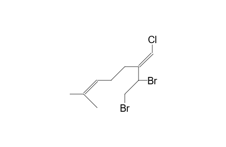 (E)-1,2-Dibromo-3-chloromethylene-7-methyl-oct-6-ene