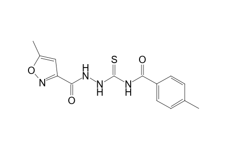N4-(4-Methylbenzoyl)-N1-(5-methylisoxazol-3-formyl)thiosemicarbazide
