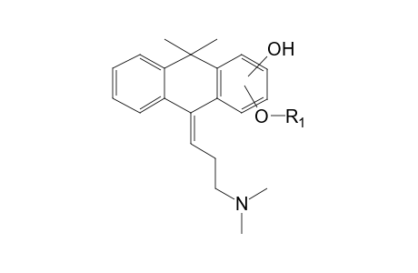 Melitracene-M (di-HO-glucuronide) isomer 2 MS2