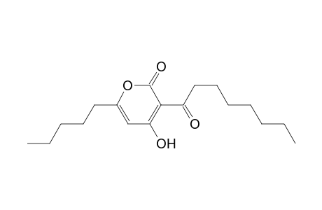 2H-Pyran-2-one, 4-hydroxy-3-(1-oxooctyl)-6-pentyl-