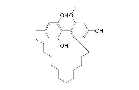 METHYLGRAVIPHANE;1'-METHOXY-1,3,3'-TRIHYDROXYTURRIANE