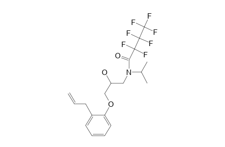 Alprenolol, N-heptafluorobutyryl-