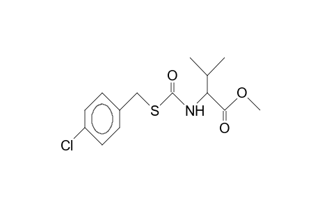 DL-Valine, N-[[[(4-chlorophenyl)methyl]thio]carbonyl]-, methyl ester