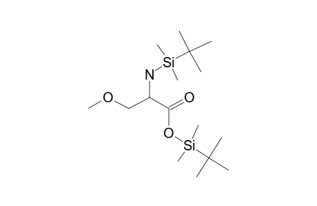 o-Methyl-dl-serine, N-(tert-butyldimethylsilyl)-, tert-butyldimethylsilyl ester