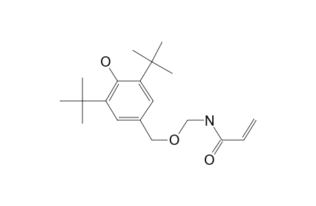 Acryloylaminomethyl (3,5-di-tert-butyl-4-hydroxy)benzyl ether