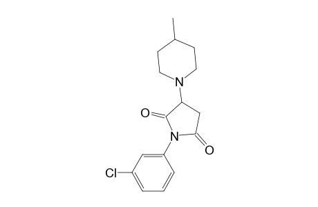 1-(3-Chlorophenyl)-3-(4-methyl-1-piperidinyl)-2,5-pyrrolidinedione