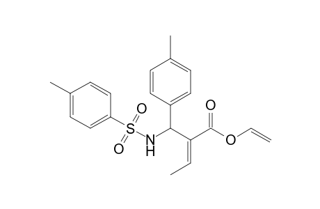 (E)-2-[(4-Methylphenyl)(toluene-4-sulfonylamino)methyl]but-2-enoic acid vinyl ester