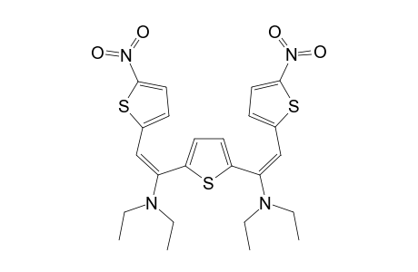 (E)-1-[5-[(E)-1-(diethylamino)-2-(5-nitro-2-thienyl)vinyl]-2-thienyl]-N,N-diethyl-2-(5-nitro-2-thienyl)ethenamine