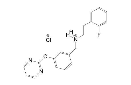 benzeneethanaminium, 2-fluoro-N-[[3-(2-pyrimidinyloxy)phenyl]methyl]-, chloride