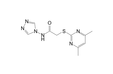 2-[(4,6-dimethyl-2-pyrimidinyl)sulfanyl]-N-(4H-1,2,4-triazol-4-yl)acetamide